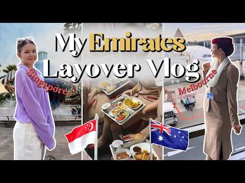 What I EAT in a WEEK as Emirates Cabin Crew ✈️ Melbourne & Singapore VLOG ✨