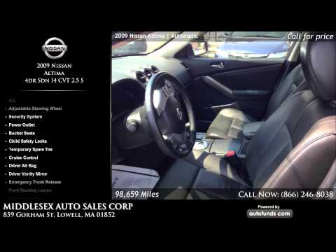 Used 2009 Nissan Altima | MIDDLESEX AUTO SALES CORP, Lowell, MA - SOLD