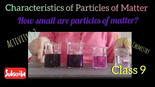 How small are particles of matter|| Activity 1.2 ||Class 9 Sc NCERT|| Matter in our surroundings||
