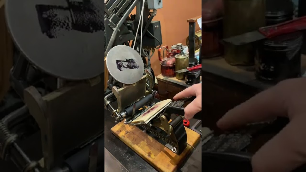 Printing strange letterpress cuts in Reflex Blue ink