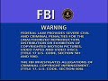 FBI Warning Screen Warning Screen Attention Screen 2004