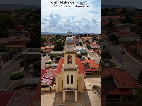 AURILÂNDIA GOIÁS, PROJETO VISÃO AÉREA - IGREJA MATRIZ DE SANTA LUZIA.