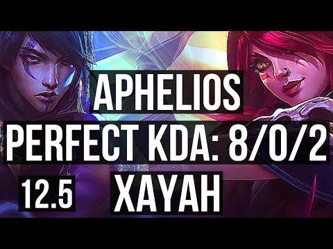 APHELIOS & Thresh vs XAYAH & Rakan (ADC) | 8/0/2, 69% winrate, Legendary | EUW Master | 12.5