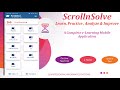 Scroll n Solve best online exam online lecture online notes live lectures software with mobile app - ScrollnSolve Demo