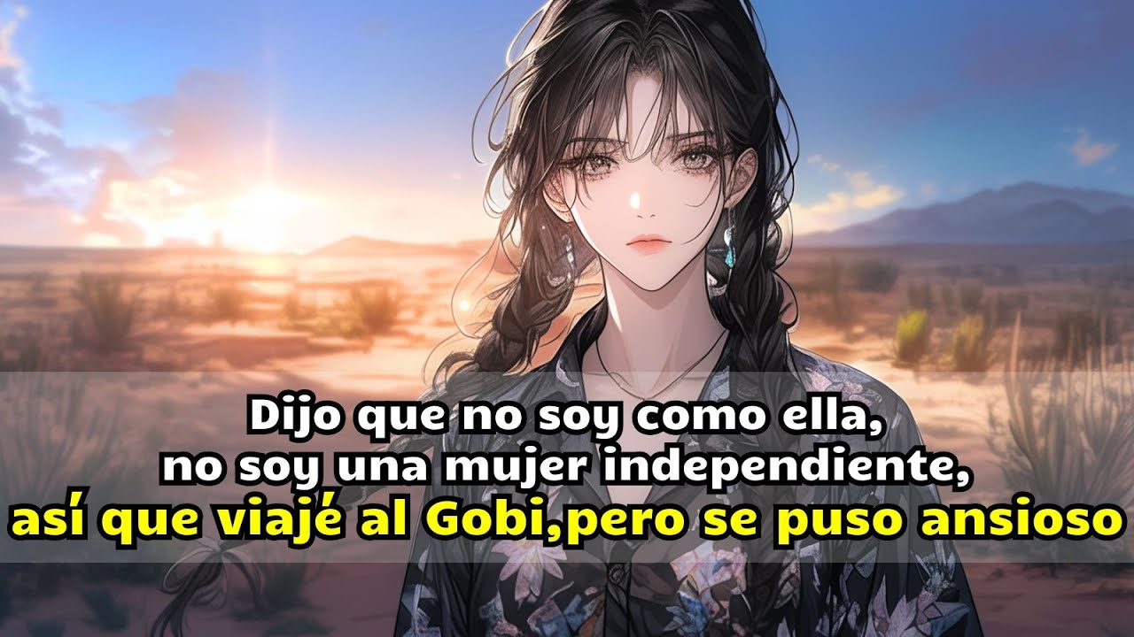 Dijo que no soy como ella, no soy una mujer independiente,así que viajé al Gobi,pero se puso ansioso