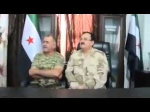 مقابلة مع العقيد عبد الجبار العكيدي و اللواء سليم ادريس في مقر هيئة الأركان في سوريا