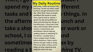My Daily Routine | Improve your English | #begginers #english
