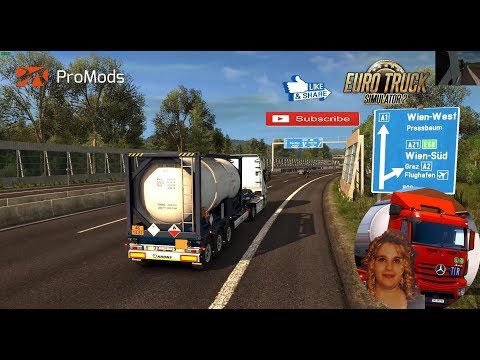 Euro Truck Simulator 2 (1.32) Promods 2.31 Wien Austria Iveco Hi Way + DLC's & Mods