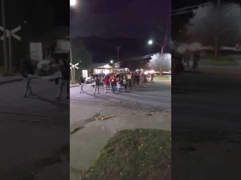 Docentes autoconvocados también marcharon en El Maitén