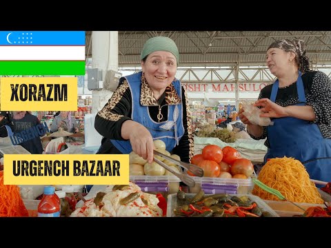 Urgench Xorazm Uzbekistan 🇺🇿  Chalysh Bozor Walking tour