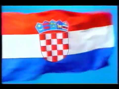 Программа передач, гимн и конец эфира (HRT 1 Хорватия,03.05.1992)