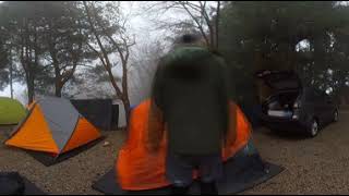 攀登【加里山】完，露宿加里山登山口森林露營區