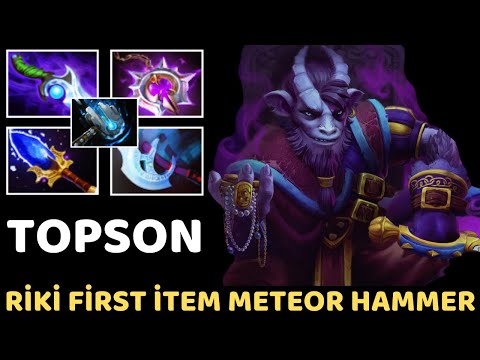 TOPSON [Riki] First İtem Meteor Hammer Build 7.34 Dota 2