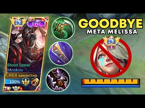 GOODBYE META MELISSA! YOUR PUPPET CAN'T HELP YOU TO SURVIVE!! | MOSKOV BEST BUILD & EMBLEM SET 2023!