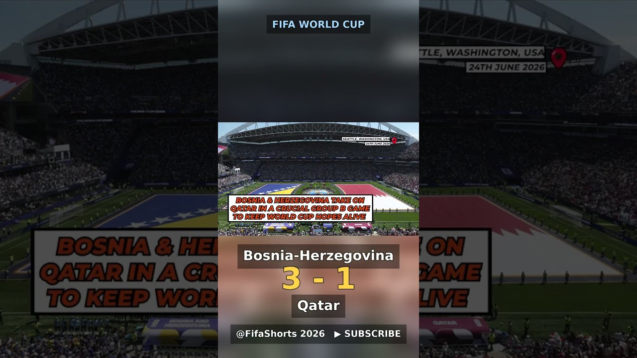 This changes EVERYTHING 🚨 Bosnia-Herzegovina vs Qatar highlights #Shorts