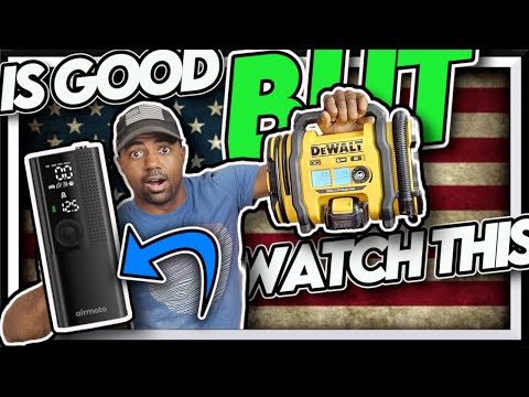 Airmoto tire inflator vs DeWalt tire inflator. The Winner is Clear!
