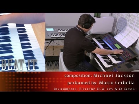BEAT IT [HD remake] - perf. by Marco Cerbella - M. Jackson (Electone, ELX-1m, D-Deck)