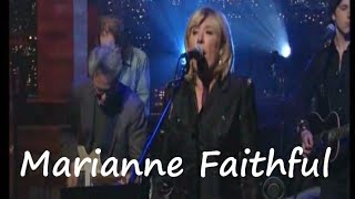 Marianne Faithfull  - The Crane Wife 3-31-09 Letterman