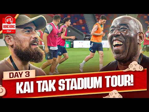 Kai Tak Stadium Tour! Arsenal Train! | Hong Kong Tour