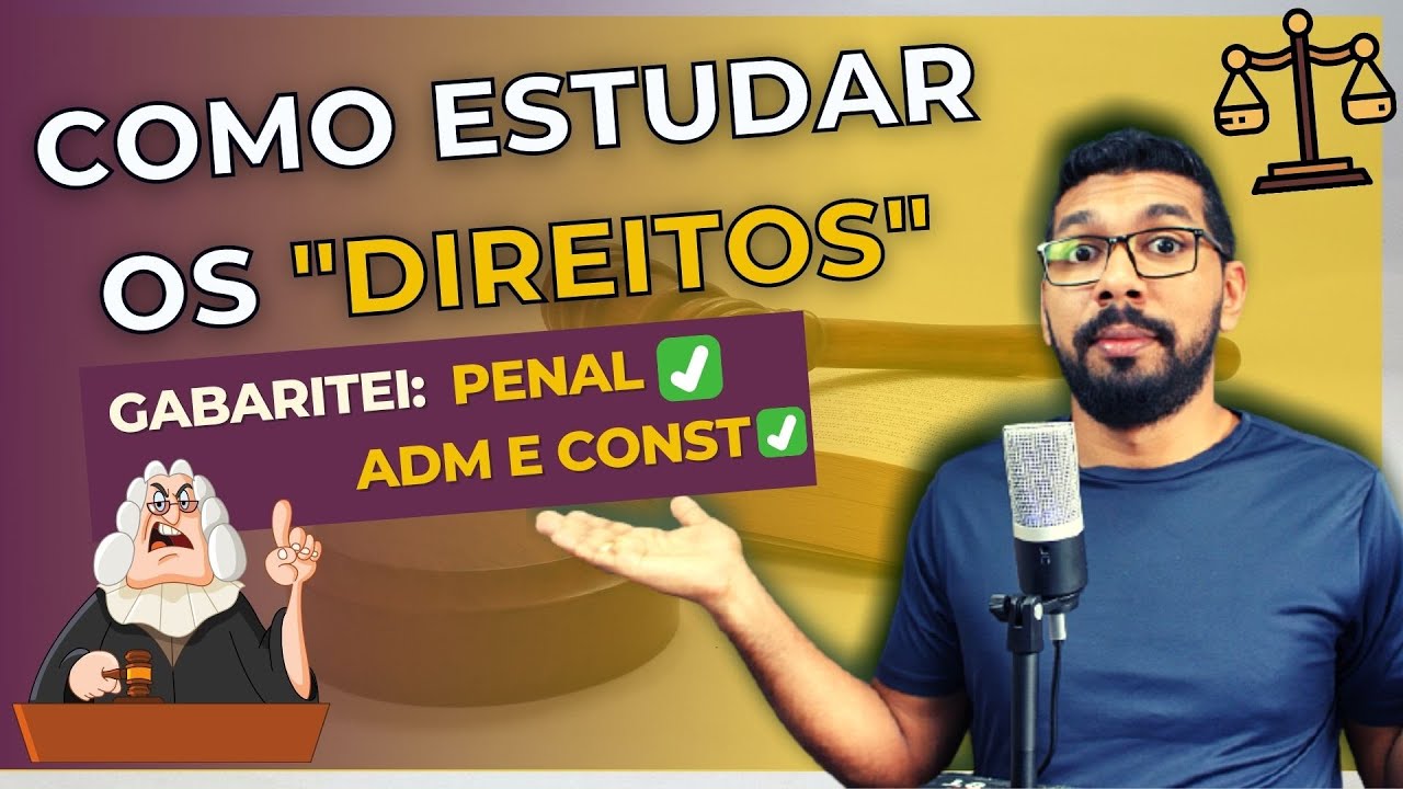 Como Estudar para GABARITAR os "DIREITOS" em Concursos Públicos.