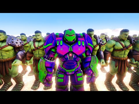 Hulkbuster vs 100 Hulk Ordusu Savaşıyor