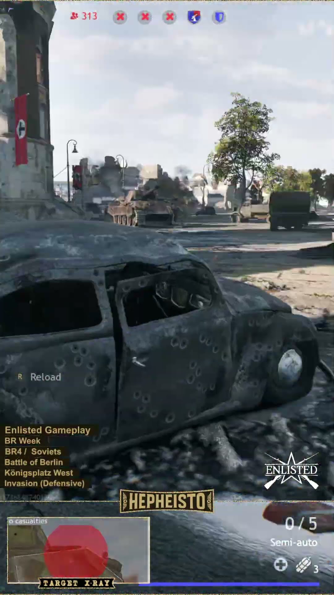 Anti Tank Gunner eliminates Panther G "Kurmark" with Panzerfaust 100