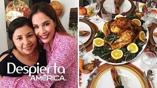Karla Martínez sorprendió a una familia con un regalo de Thanksgiving