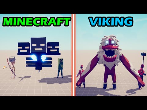 NEW VIKING TEAM vs MINECRAFT TEAM - Totally Accurate Battle Simulator | TABS
