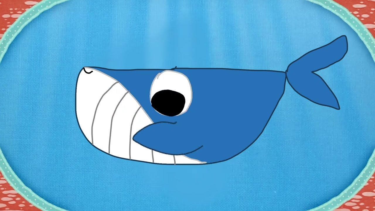 Patchwork whale making music (fanmade patchwork pal)