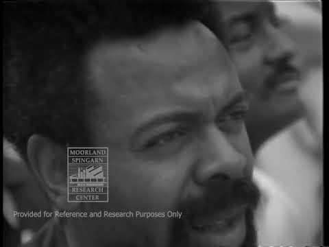 Amiri Baraka discussing the importance of the African Liberation Day Demonstration