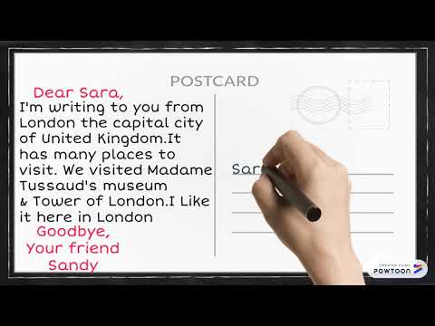 How to write a  Postcard