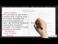 How to write a  Postcard