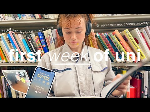 first week of uni 📚🎧☕️ working, going out + lectures @ manchester metropolitan university (mmu)