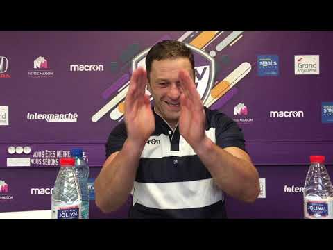 Shalva Sutiashvili avant le match Valence-Romans - SA XV