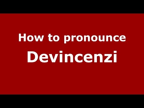 How to pronounce Devincenzi (Spanish/Argentina) - PronounceNames.com