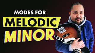 4 Melodic Minor Modes for Dominant V Chords Resolving to a Tonic