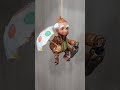 Елочная кукла из ваты Оле-Лукойе, интерьерная подвеска 11 см, сказочная фигурка ручной раб - photo 1
