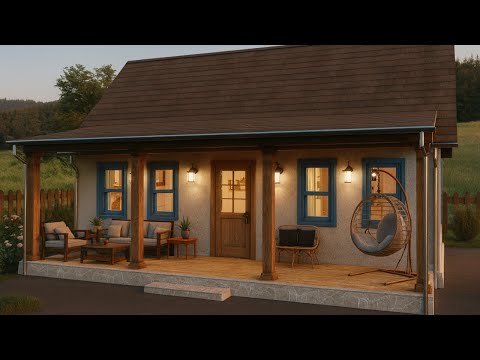 7x9 m Cozy Cottage House | Smart 2 Bedroom Layout & Affordable Modern Small Home Design!