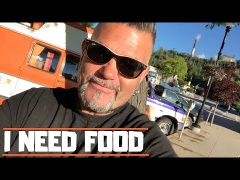 City Van Dweller Needs Food In A Small Town | Van Life Travel