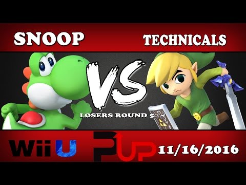 PowerUp | Snoop (Yoshi) vs. Technicals (Toon Link) - Wii U Losers Round 5 - SOS