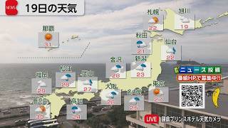 10月19日の天気