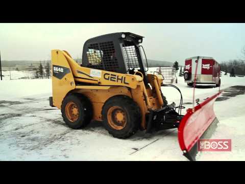 The BOSS Skid Steer Plow in Action