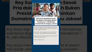 Jadi Tersangka! Roy Suryo Sebut Foto di Ijazah Bukan Jokowi, tapi Dumatno Budi Sepupu Presiden ke-7