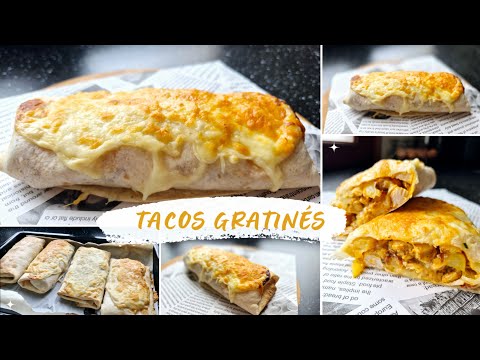 Recette de TACOS GRATINÉS avec sa sauce fromagère et frites maison