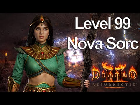 Diablo 2 Resurrected - My Level 99 Nova Sorceress Gears and Skills Guide Patch 2.6