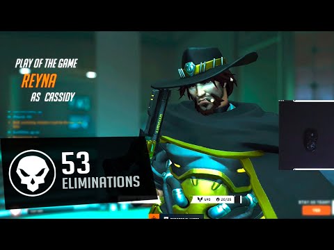 WHAT TOP 500 CASSIDY LOOKS LIKE - GALE! 53 ELIMS! POTG! [ OVERWATCH 2 SEASON 5 TOP 500 ]