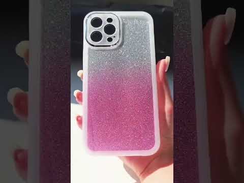 Чехол iPhone 12 Глиттер белый - фото 1 - id-p3229873551