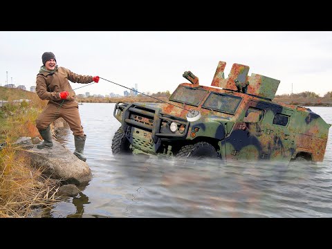 Found a Military Vehicle Underwater While Magnet Fishing!