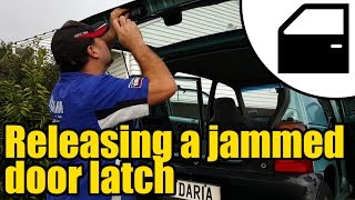How to release a jammed door latch #2201