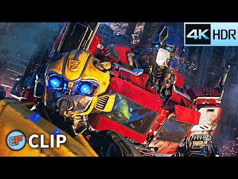 Cybertron Battle - Opening Scene | Bumblebee (2018) 4K HDR Movie Clip